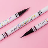 Liquid Eyeliner - L.A. Girl Blissful Duo Brush (Black/Brown)
