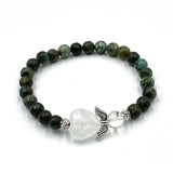 Bracelet - African Turquoise Heart Guardian Angel