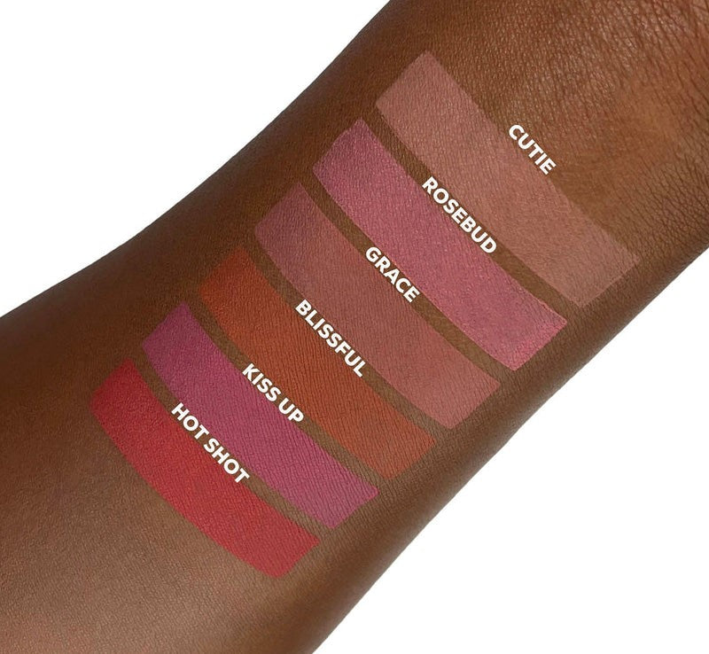 Soft Matte Cream Blush in Cutie by LA Girl; creamy gel blush with buildable color, soft matte finish, and hydrating ingredients.