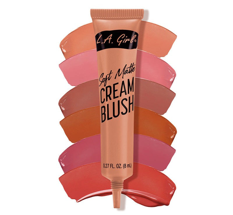 Soft Matte Cream Blush in Hot Shot by LA Girl is a versatile, hydrating cream blush for cheeks and lips with a soft matte finish.