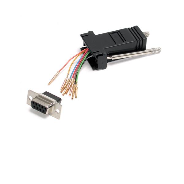 DB9 Female to RJ45 Female Modular Adapter - Reliable RS232/RS422/RS485 Connection