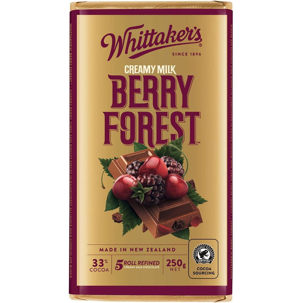 Whittaker's Block Berry Forest 250g - Carton of 12