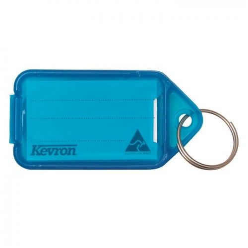 Giant Loose Blue Key Tag with durable plastic, large size for clear labels, and easy personalization for effortless key organization.