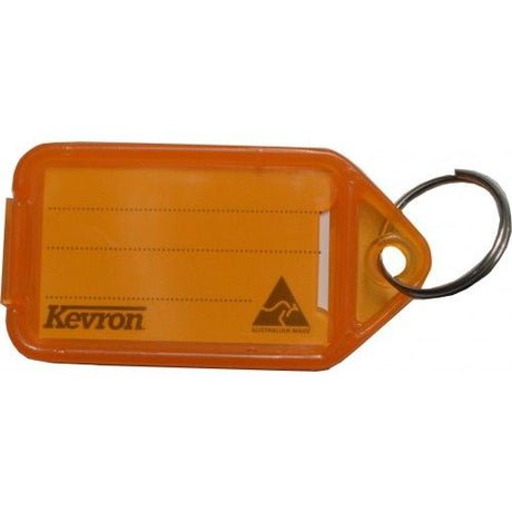 Vibrant orange Giant Loose Key Tags for easy key organization, featuring customizable labels and a durable design.