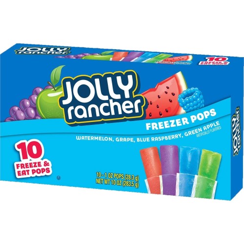 Jolly Rancher Freezer Pops 10pk - Pack of 12