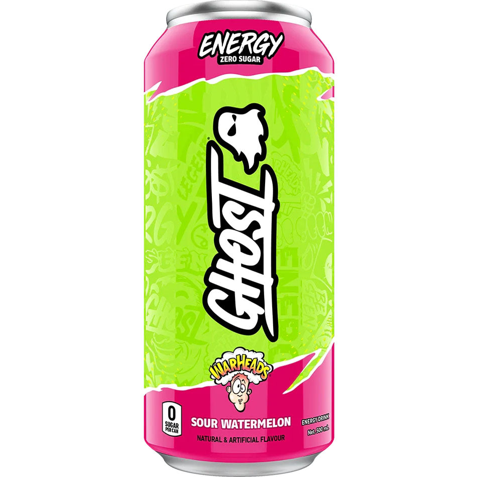 Ghost Warheads Sour Watermelon 500ml - Carton of 12