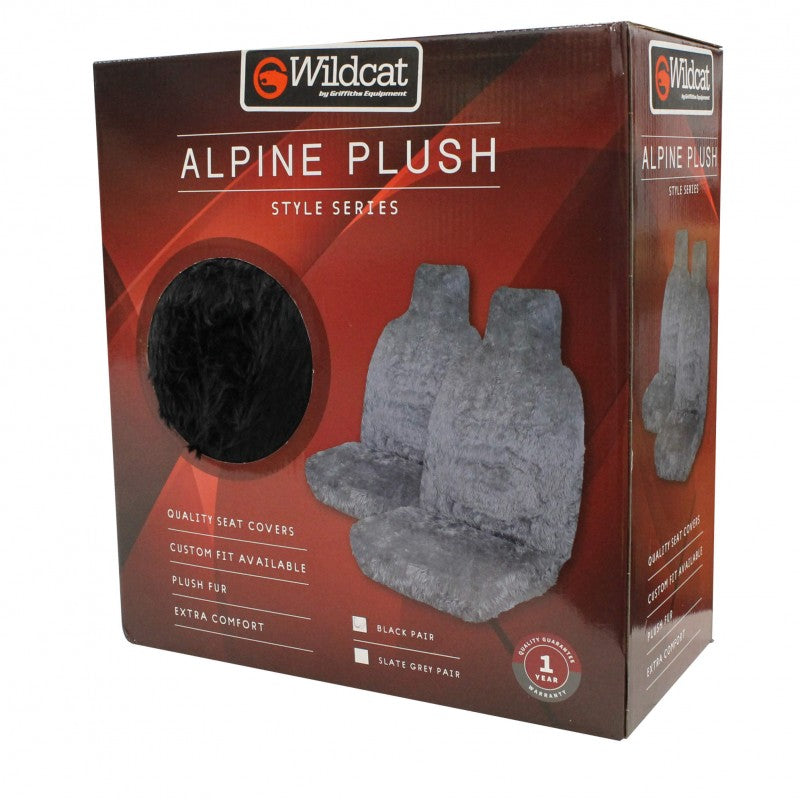 ALPINE PLUSH BLACK HIGH BACK FRONT COVER