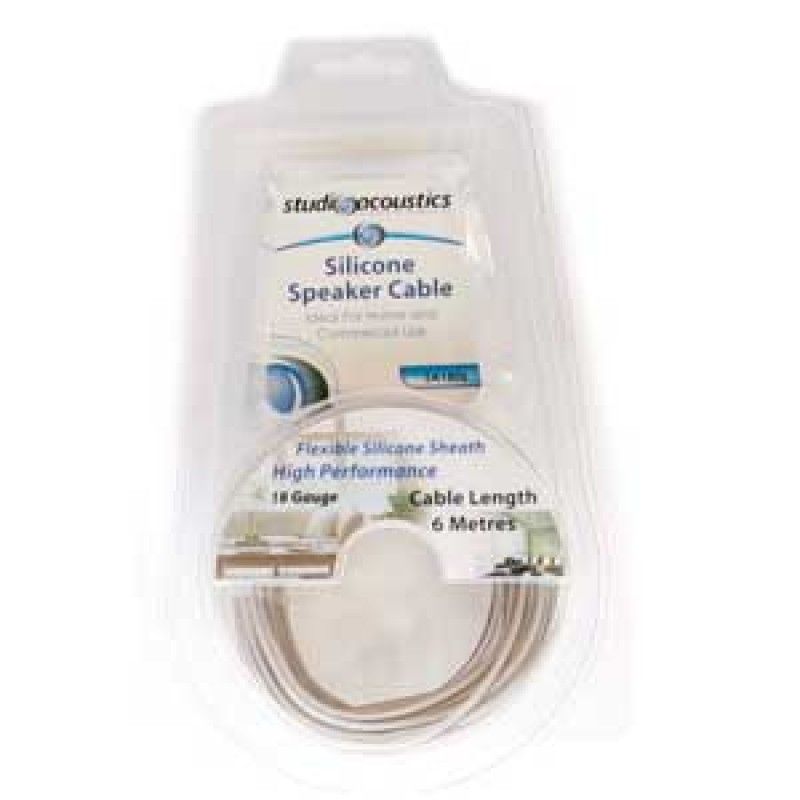 18GA SILICONE SPEAKER CABLE 6 METRES