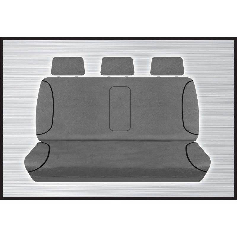 GREY CANVAS REAR SEAT COVER - TRITON 05/2015 ONWARD