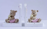 Bear Girl Bookend Pair