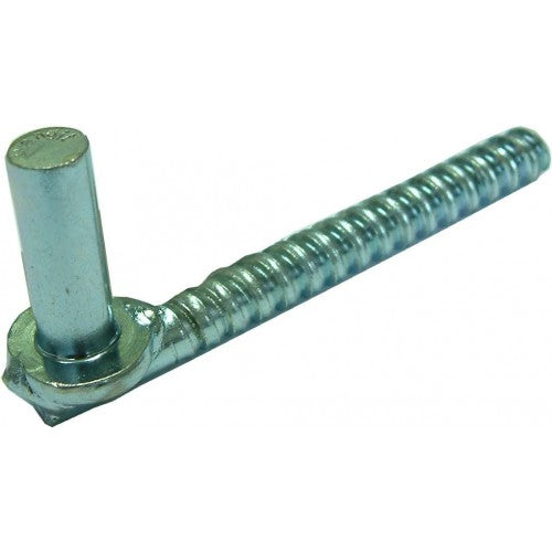 Galvanized 12mm x 100mm gate gudgeons for secure mounting to timber posts, ideal for gates and outdoor projects.