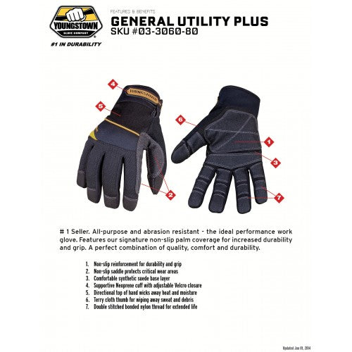 Youngstown General Utility Plus Work Gloves - Medium