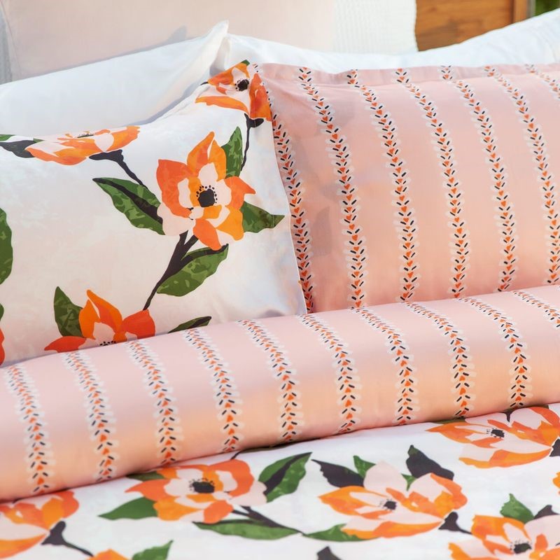 Duvet Cover Set - HIBISCUS (King Single/Double) - BAKSANA