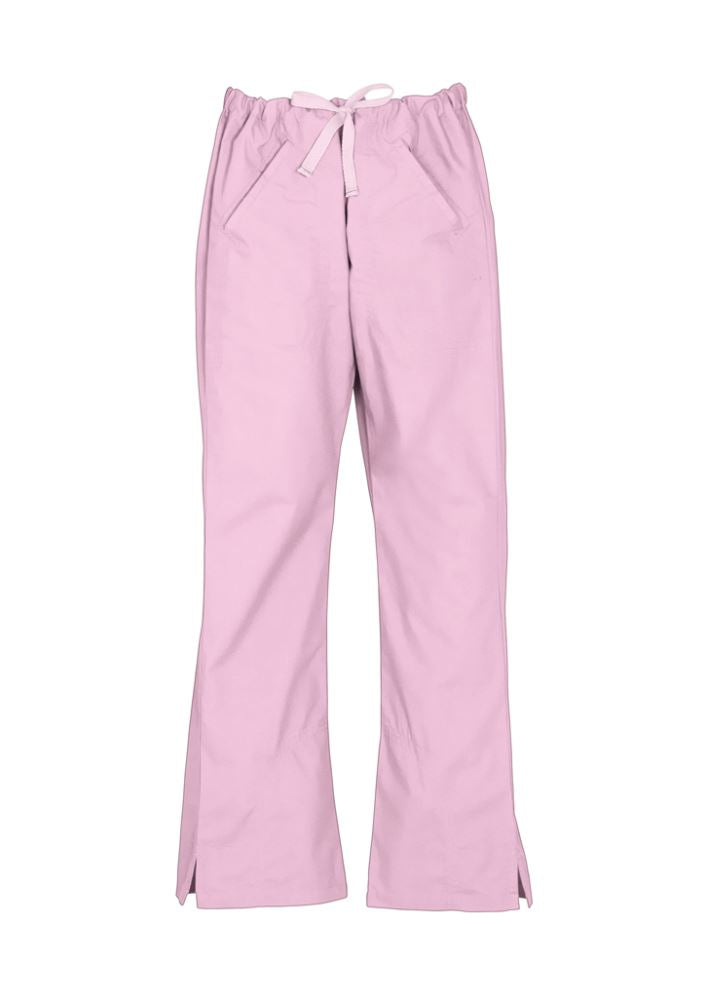 Ladies Classic Scrubs Bootleg Pant - Baby Pink - Size XS - Biz Collection