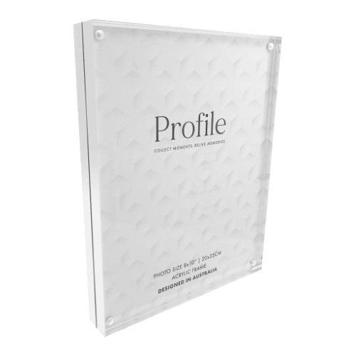 Profile - Solid Acrylic Sign Block Display Frames - 2.5x3.5in (6x9cm)
