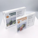 Profile - Solid Acrylic Sign Block Display Frames - 3.5x5in (9x13cm)