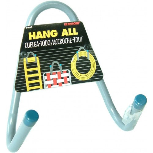 Heavy-duty storage hook for organizing hoses, tools, and more, with a 17kg weight capacity and 170mm arm.