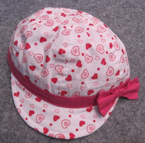 Pink Hearts Soft Cap - 43CM