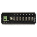 7-Port Industrial USB 2.0 Hub with ESD Protection & Surge Resistance for Harsh Environments