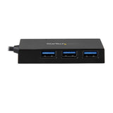 4-Port USB 3.0 Hub with USB-C & USB-A Ports - Ideal Multiport Adapter for Laptops