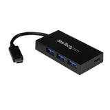 4-Port USB 3.0 Hub with USB-C & USB-A Ports - Ideal Multiport Adapter for Laptops