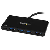 4-Port USB-C Hub with Power Delivery | USB-C to 4x USB-A | USB 3.0 Multi-Port Adapter