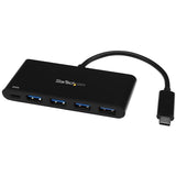 4-Port USB-C Hub with Power Delivery | USB-C to 4x USB-A | USB 3.0 Multi-Port Adapter