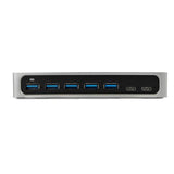 7-Port USB-C Hub - USB 3.0 Multi-Port Adapter with 5 USB-A & 2 USB-C Slots for Fast Data Transfer