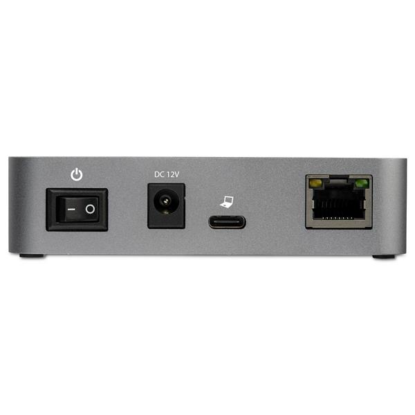 3-Port USB-C Hub with Gigabit Ethernet LAN - 10Gbps Data Transfer - Fast Charge & Power Adapter