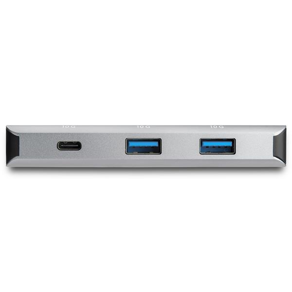 High-Speed 4-Port USB-C Hub with 3 USB-A & 1 USB-C Port (10Gbps) - Ideal for MacBook & Laptop