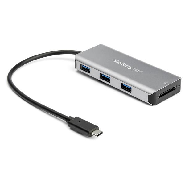 High-Speed 3-Port USB-C Hub with SD Card Reader - 10Gbps USB-A & USB-C Connectivity