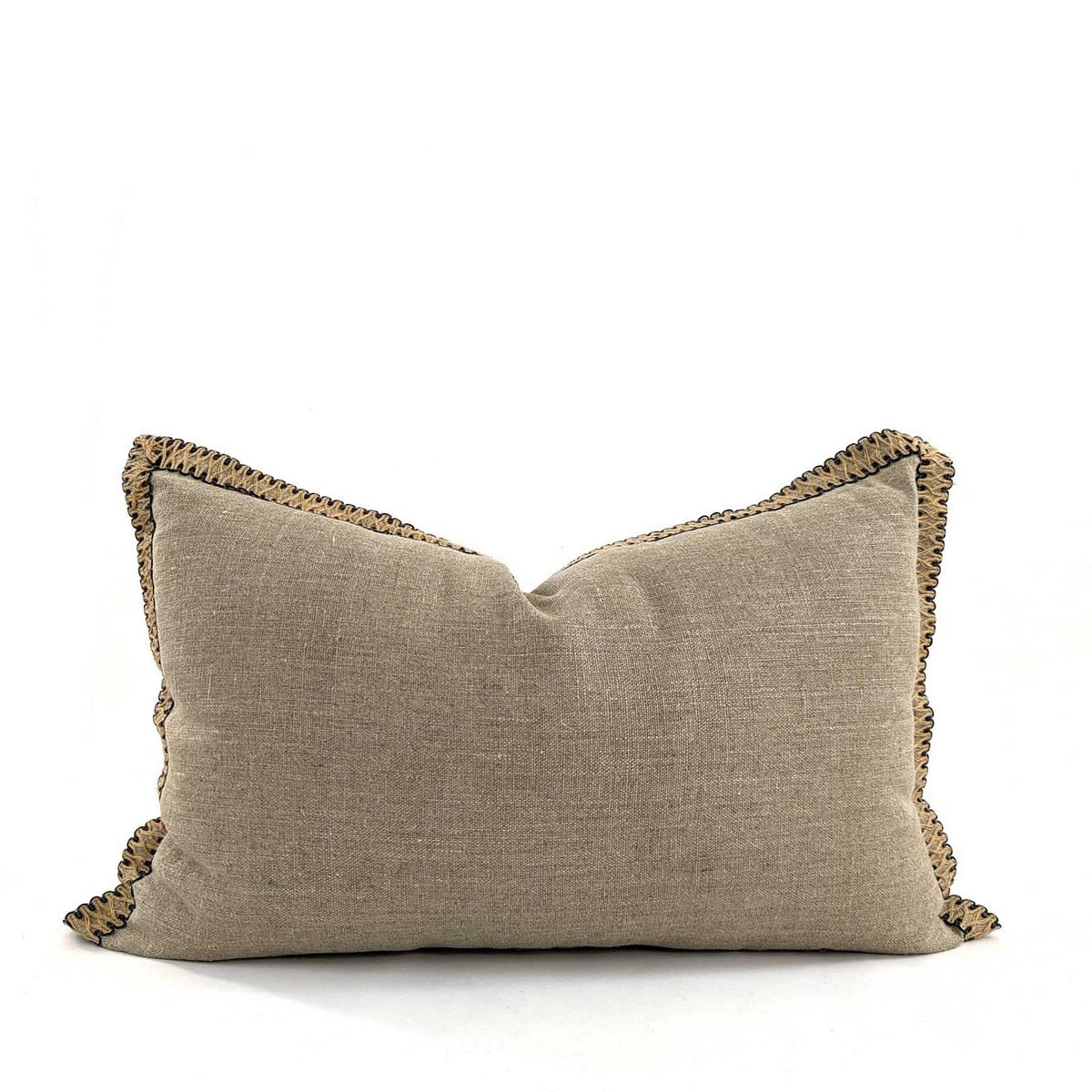 CUSHION COVER - JUTE FLANGE - NATURAL -  400x600