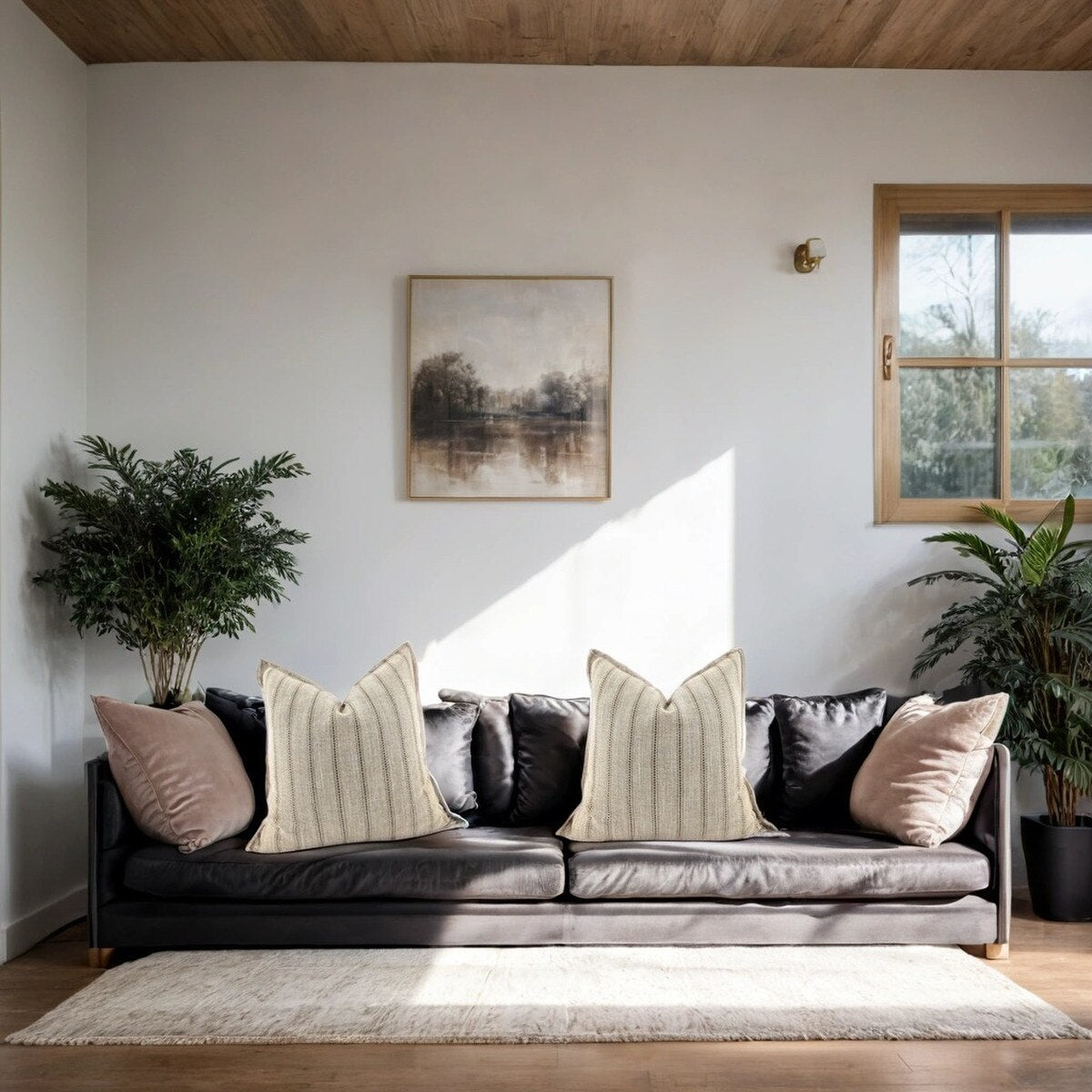 SNUGG & CO CUSHION COVER -  NATURAL -  550x550