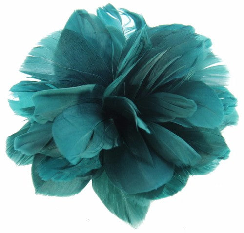 Fascinator - Feather Flower Hat Decoration