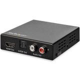 4K HDMI Audio Extractor 60Hz with HDR - Toslink Optical & RCA Outputs - HDCP Compliant