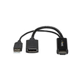 4K HDMI to DisplayPort Converter - Ultra HD Video Adapter for Dual Monitor Setup