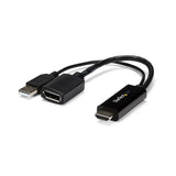 4K HDMI to DisplayPort Converter - Ultra HD Video Adapter for Dual Monitor Setup