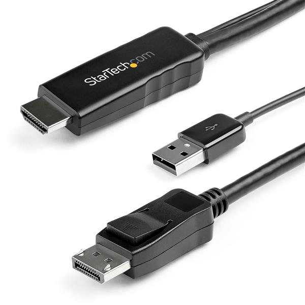 3m HDMI to DisplayPort Cable - 4K 30Hz, Connect HDMI Devices to DP Monitors - High-Quality Adapter