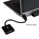 HDMI to VGA adapter converter enabling 1080p output for seamless connectivity with monitors and projectors.