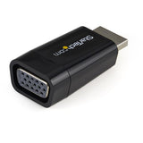 HDMI to VGA adapter connects laptops to VGA monitors, supporting resolutions up to 1920x1200, compact and portable design.