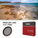 HAIDA PRO II C-POL + VARIABLE ND FILTER 3-7 STOP 77MM
