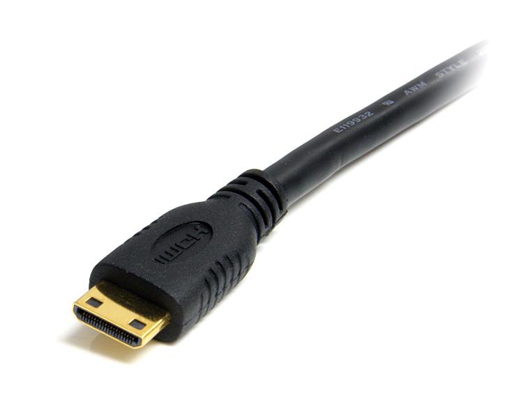 1m High Speed HDMI Mini to HDMI Cable with Ethernet - Premium Quality, Gold-Tipped Connectors