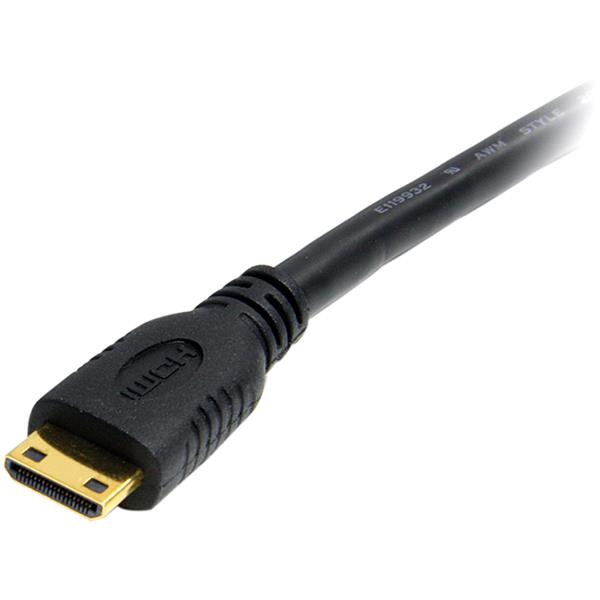 2m High Speed HDMI Cable with Ethernet - Mini HDMI to Standard HDMI for Gaming & Streaming