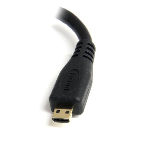 High Speed 18 cm HDMI Adapter Cable – Standard HDMI Female to Micro HDMI Male – 5 in.