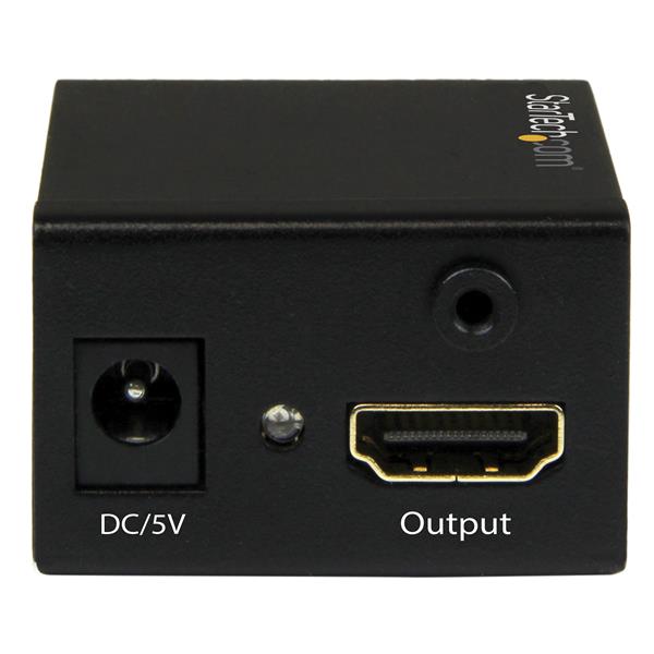 HDMI Signal Booster enabling 1080p video transmission up to 115 ft without power, ideal for offices and classrooms.