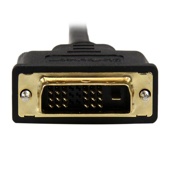 2m Mini HDMI to DVI-D cable for connecting devices like cameras and laptops to DVI-D displays for high-definition video output.