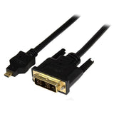 1m Micro HDMI to DVI-D Cable for Tablets & Smartphones - High-Quality M/M Connection