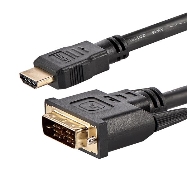 Premium 6ft HDMI to DVI-D Cable (M/M) - High-Speed Video Connector for Monitors & Projectors