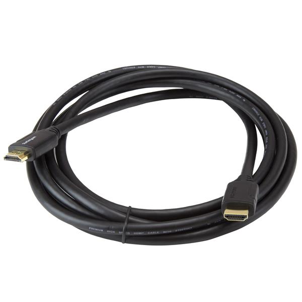 Premium 3m HDMI cable supports 4K 60Hz, 18Gbps, Ethernet, HDR, and multi-view for enhanced multimedia experience.