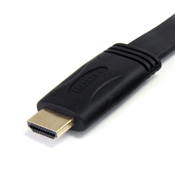 5m Flat HDMI cable supporting Ultra HD 4K, 120Hz, with Ethernet for seamless device connectivity and discreet installations.